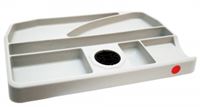 9040 TWIN Svingbar Pennebakke hvid